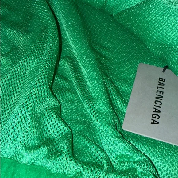 Balenciaga Green Tracksuit Fleece Jacket
